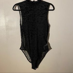 Leopard print bodysuit